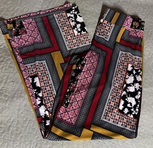 Jules & Leopold Pull On Pants Women Size Medium Black Floral Wide Elastic Waist